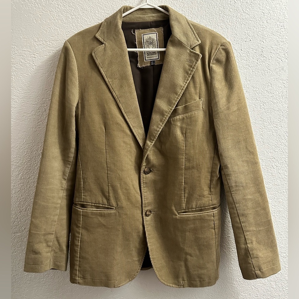 PRICE DROP ❤️❤️Zara Man Tan Corduroy DART LEAGUE Sports Jacket large